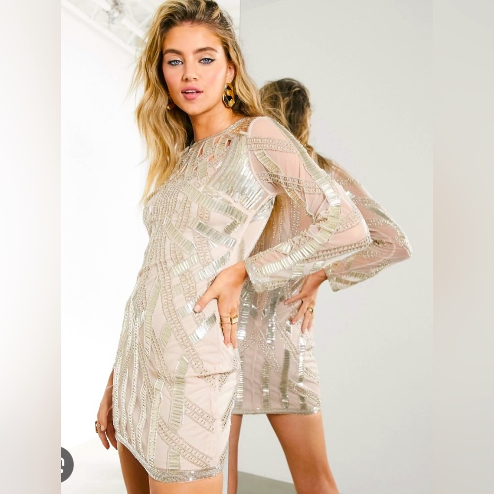 ASOS beaded mini dress